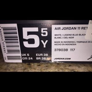 Air Jordan 11 Retro White/Legend Blue